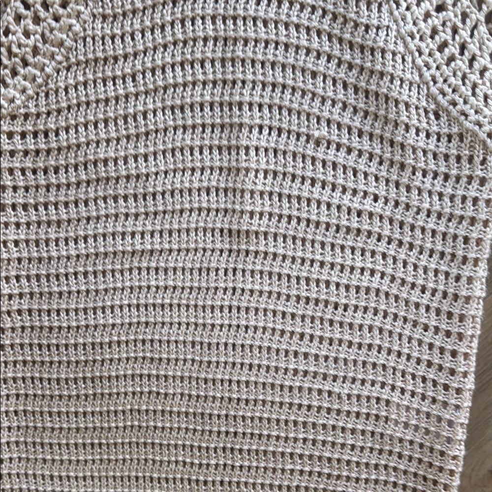 Elan Beige Crochet Swim Coverup - Picture 6 of 7